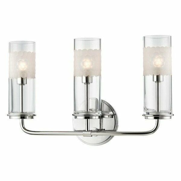Hudson Valley Wentworth 3 Light Wall Sconce 3903-PN